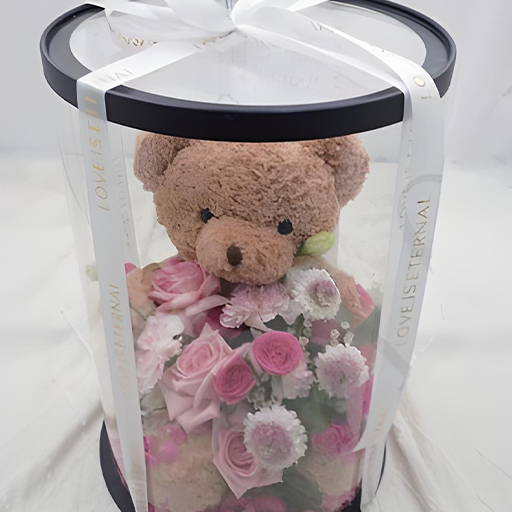 GOODNIGHT BEAR BEAR BOUQUET GIFT BOX WITH 2 BALLOONS