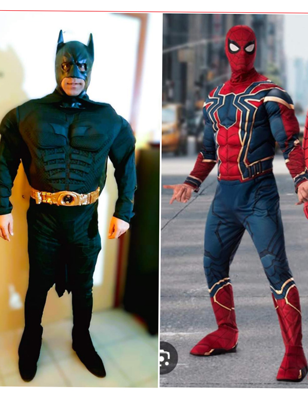 Spiderman - Batman - Thor - Black Panther - Ironman