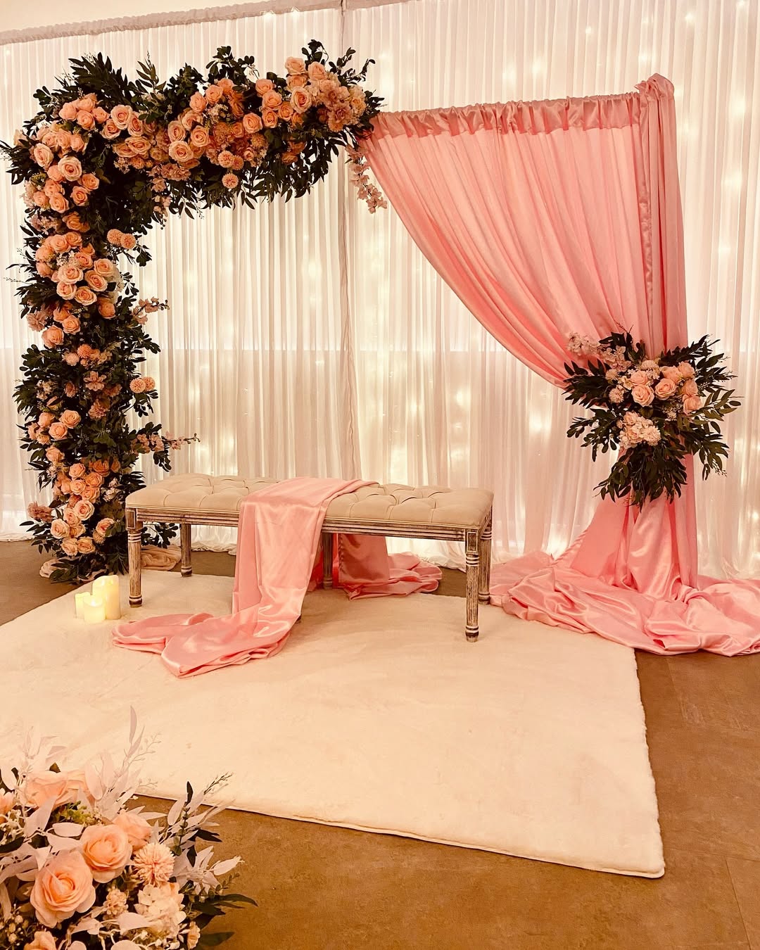 Royal Nikah Partition Decoration