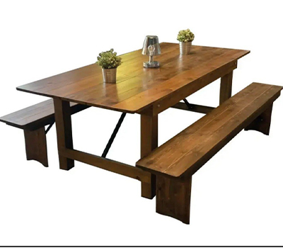 Solid Wood Dining Table 4 Seater with Chair set