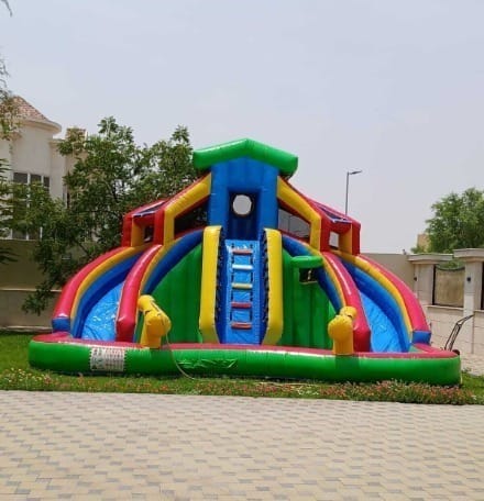 Ice Cream & Canies Bouncy & Slide