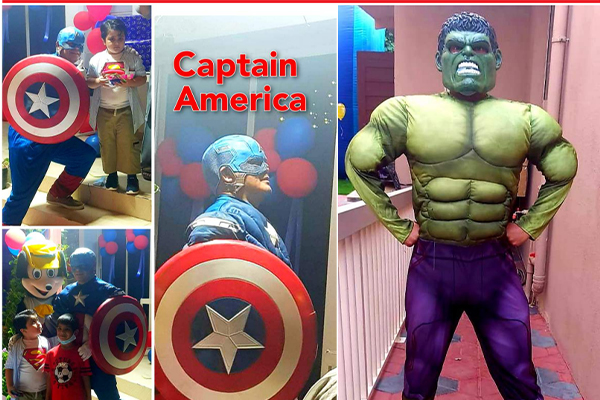 Spiderman - The Hulk - Captain America