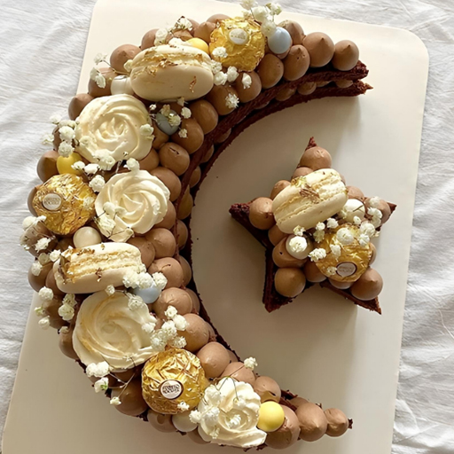 Saffron Crescent Cake