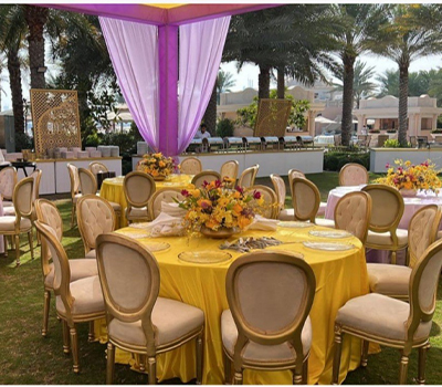 Round Table 10 Seater with Chair Set